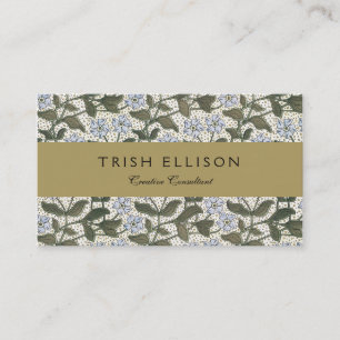 Summer Periwinkle Flower Pretty Elegant Floral Business Card