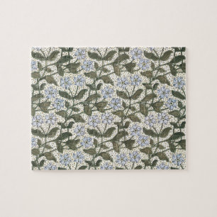 Summer Periwinkle Flower Pretty Elegant Floral Jigsaw Puzzle