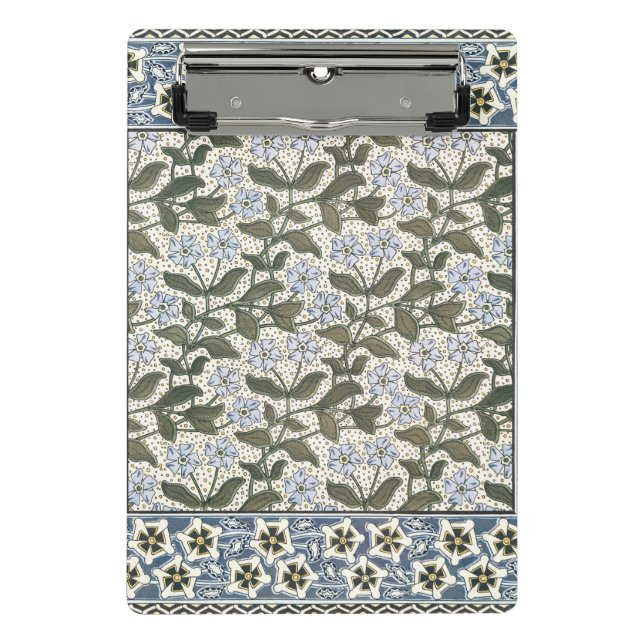 Summer Periwinkle Flower Pretty Elegant Floral Mini Clipboard (Front)