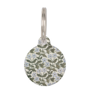 Summer Periwinkle Flower Pretty Elegant Floral Pet Tag