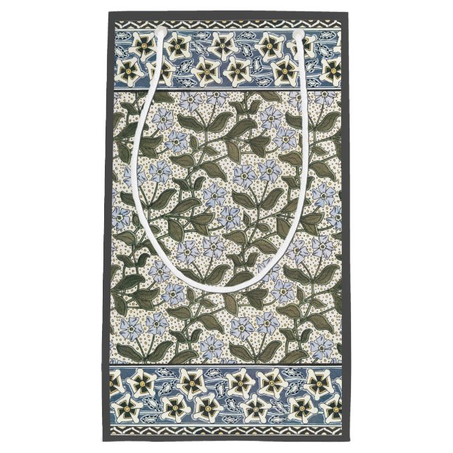 Summer Periwinkle Flower Pretty Elegant Floral Small Gift Bag (Front)