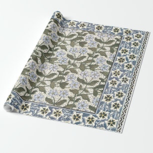 Summer Periwinkle Flower Pretty Elegant Floral Wrapping Paper