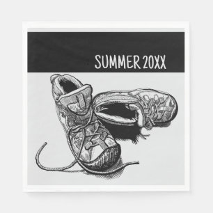 Summer Personalised Camping Picnic Napkin