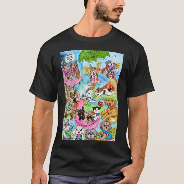 Summer Pets T-Shirt (Front)