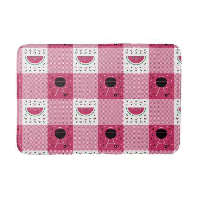 Summer Picnic Bath Mat (Front)