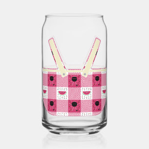 Summer Picnic Can Glass