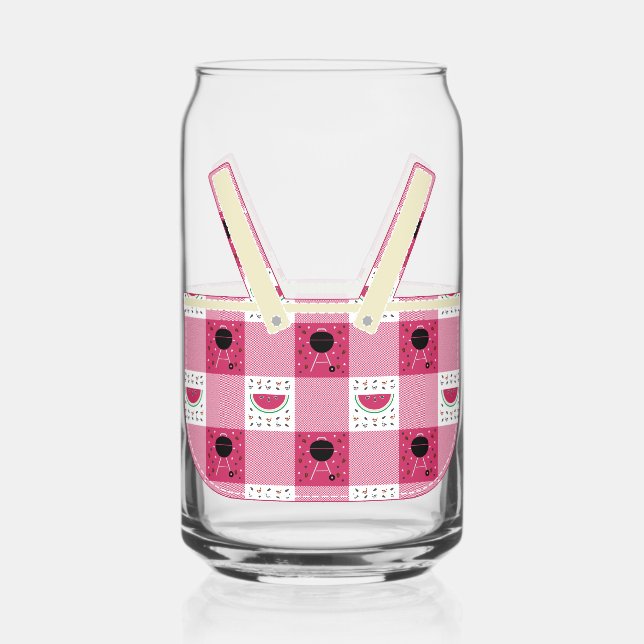 Summer Picnic Can Glass (Front)