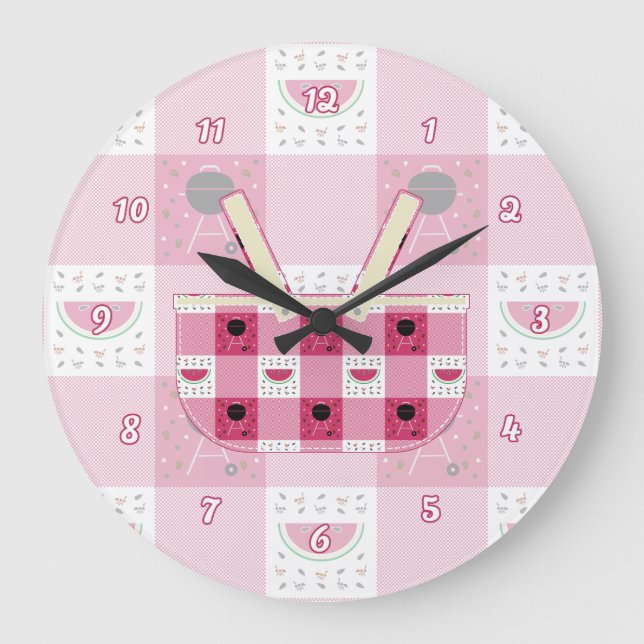 Summer Picnic Clock (Front)