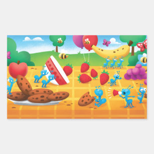 Summer Picnic Rectangular Sticker