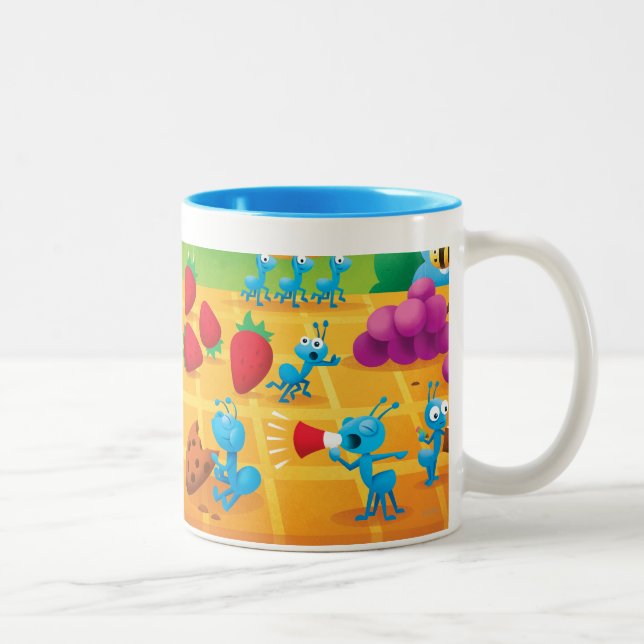 Summer Picnic Two-Tone Coffee Mug (Right)