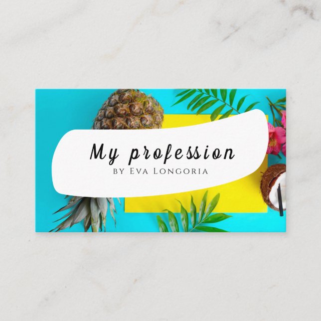 Summer Pineapple Business Card (Front)