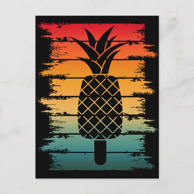 Summer Pineapple Ice Drop Postcard (Front)