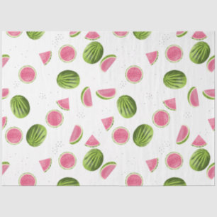 Summer Pink & Green Watermelon Pattern Tissue Paper