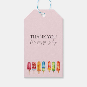 Summer Pink Popsicle Party  Gift Tags
