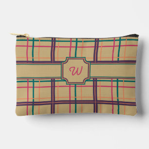 Summer Plaid Accessory Pouch