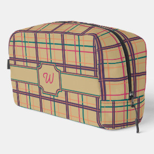 Summer Plaid Dopp Kit