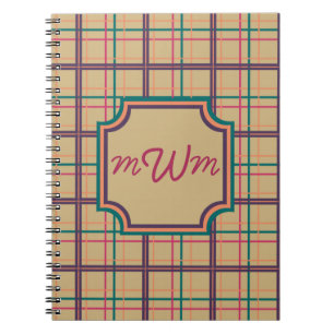 Summer Plaid Notebook