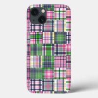 Summer Plaid Pink Madras Patchwork
