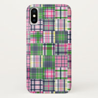 Summer Plaid Pink Madras Patchwork