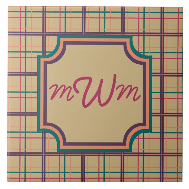 Summer Plaid Tile (Front)
