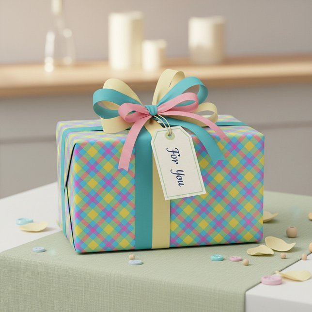 Summer plaid wrapping paper (Creator Uploaded)