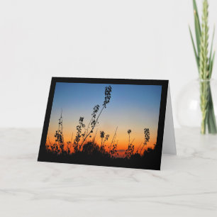 Summer Plant Silhouettes Card