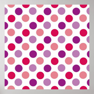 Summer Polka Dots Poster