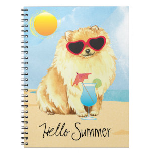 Summer Pomeranian Notebook
