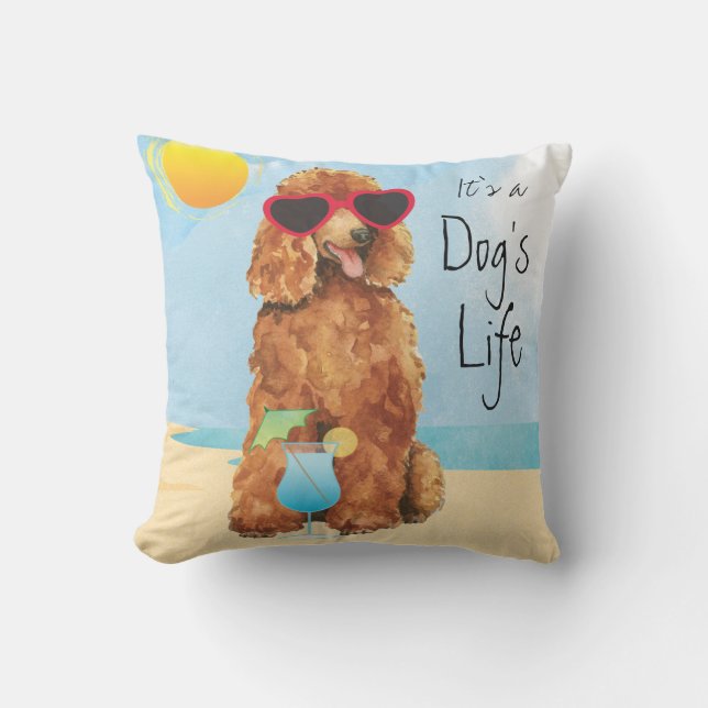 Summer Poodle Cushion (Front)