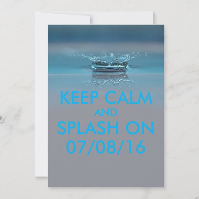 Summer Pool or Beach Party Invitation (Front)