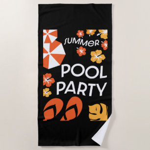 Summer Pool Parties  Beach Towel