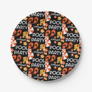 Summer Pool Parties   Paper Plate