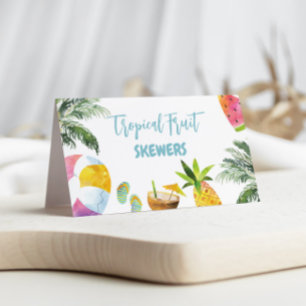 Summer Pool Party Food Labels