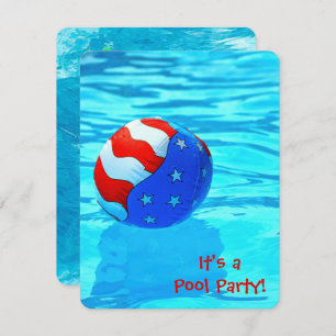 Summer Pool Party Invitation