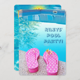 Summer Pool Party Invite