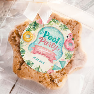 Summer Poolside Party Sticker
