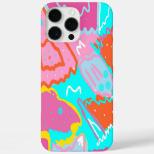 Summer Poolside Vibes Abstract Art iPhone 16 Pro Max Case