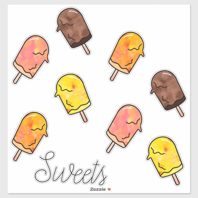 Summer Popsicle Sticker set (Sheet)