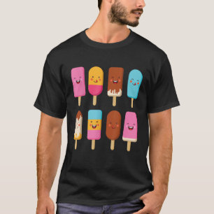 Summer Popsicles Creamsicles Ice Cream Bars With C T-Shirt