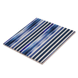 Summer Popular Navy Blue Boat Stripes Collection Ceramic Tile