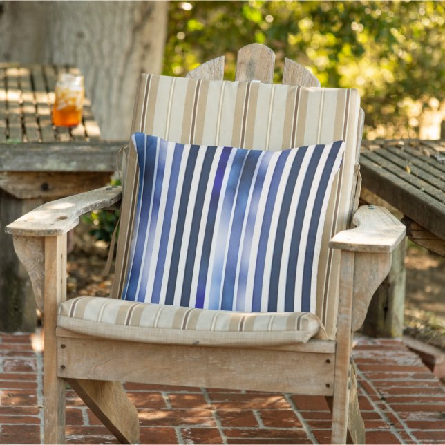 Summer Popular Navy Blue Boat Stripes Collection Cushion (Chair)