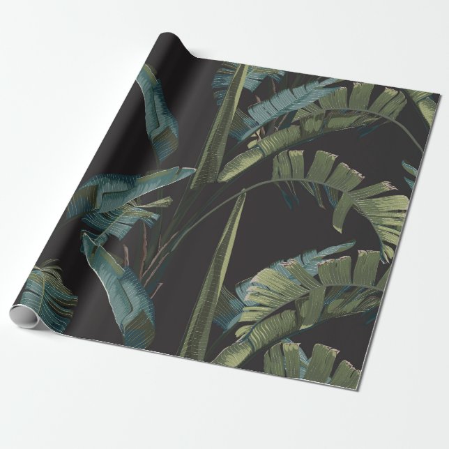 Summer print. Jungle rainforest. Wrapping Paper (Unrolled)