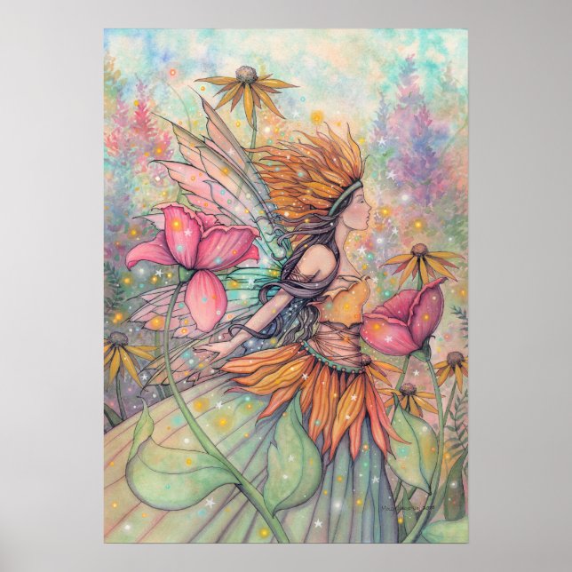 Summer Queen Fairy Art Poster by Molly Harrison (Front)