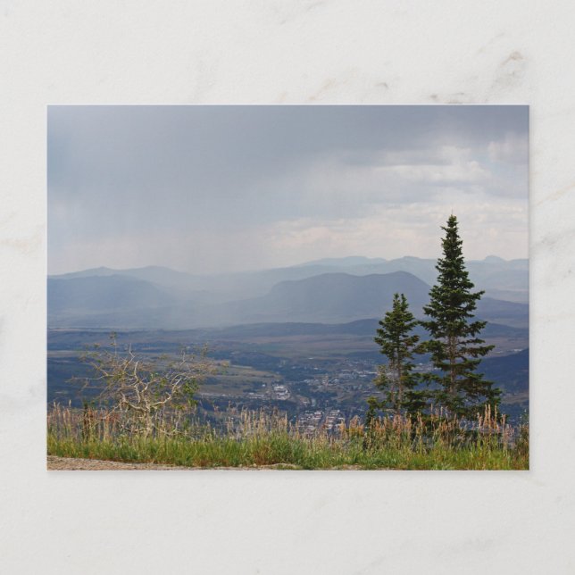 Summer Rain in the Mountains postcard (Front)