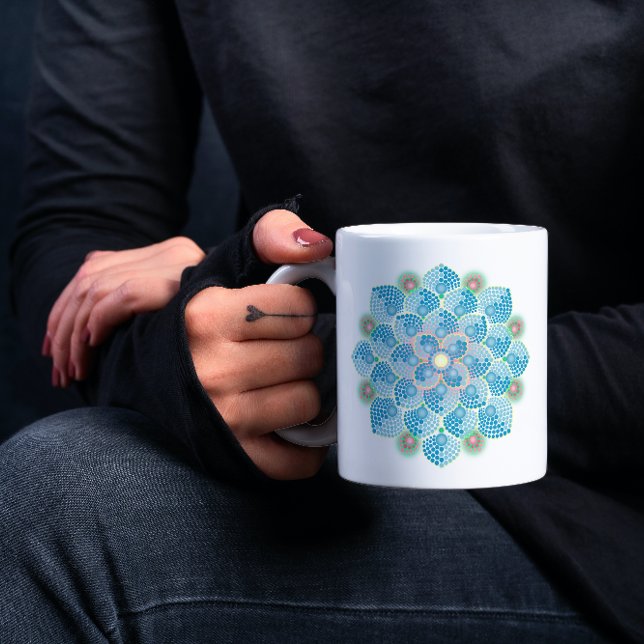 Summer Rain Mandala  Coffee Mug (Creator Uploaded)