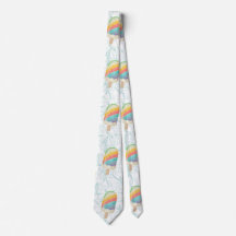 Summer Rainbow Popsicle and Teal Swirls