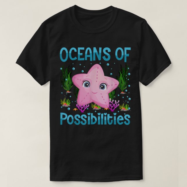 Summer Reading 2022 Oceans of Possibilities Cute S T-Shirt (Design Front)