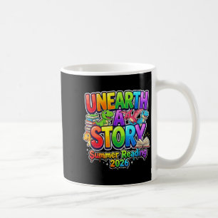 Summer Reading Unearth A Story Dinosaur Books 2026 Coffee Mug