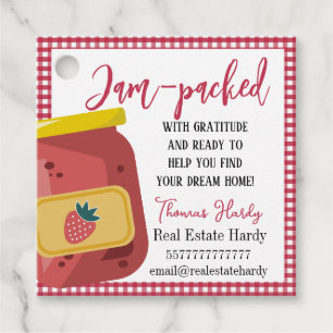 Summer Realtor Pop By Gift Tags   Jam Favour Tags