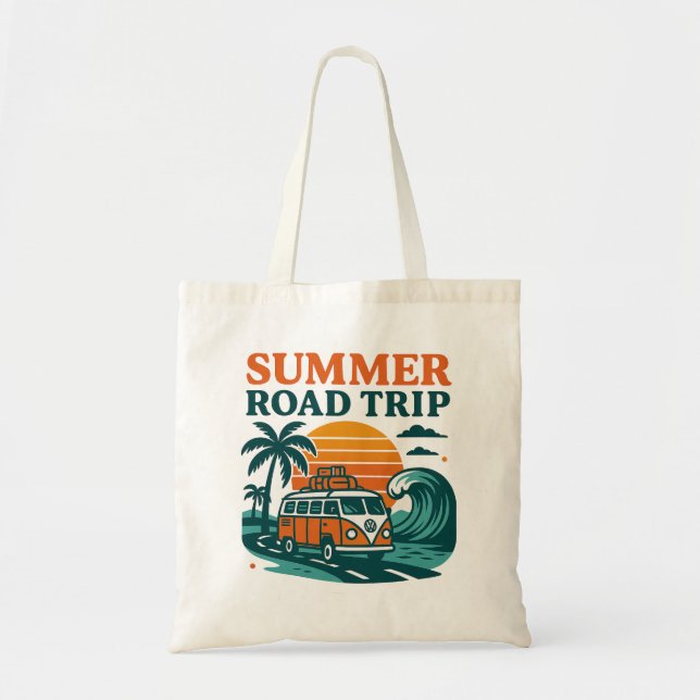 Summer Road Trip Tote Bag (Front)